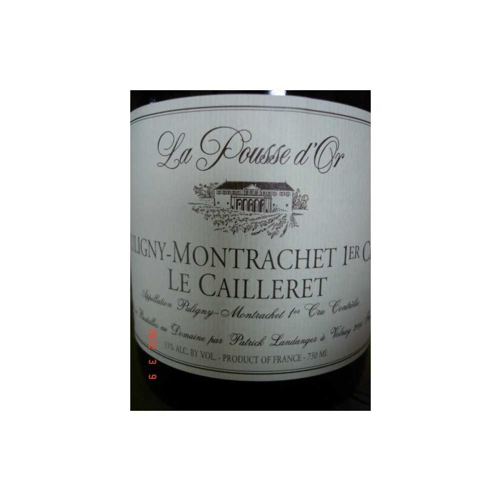 PULIGNY MONTRACHET Clos Le Cailleret 1er CRU 2010 POUSSE D'OR