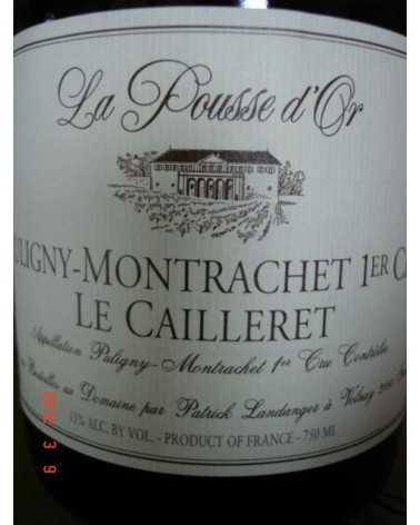 PULIGNY MONTRACHET Clos Le Cailleret 1er CRU 2010 POUSSE D'OR