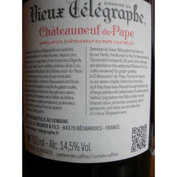 CHATEAUNEUF DU PAPE Domaine du VIEUX TELEGRAPHE rouge 2016