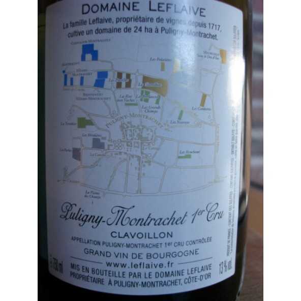 PULIGNY MONTRACHET 1er cru CLAVOILLON DOMAINE LEFLAIVE 2015